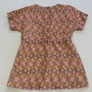 Egg Baby linen dress monkey print 4T New w/o Tag